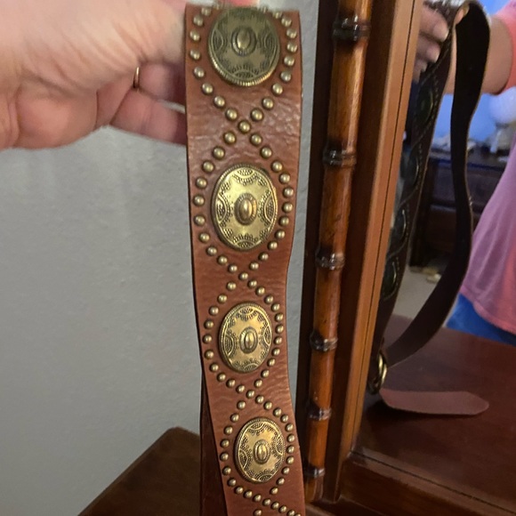 Leather Studded Belt - Picture 4 of 11